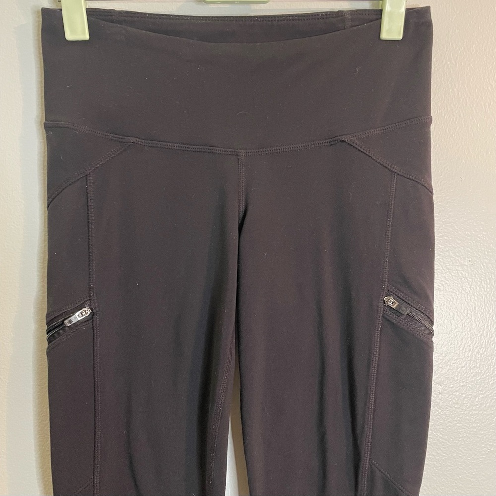 Athleta Metro Drifter Tight Leggings Black Zipper Pockets Womens XS - Picture 2 of 11